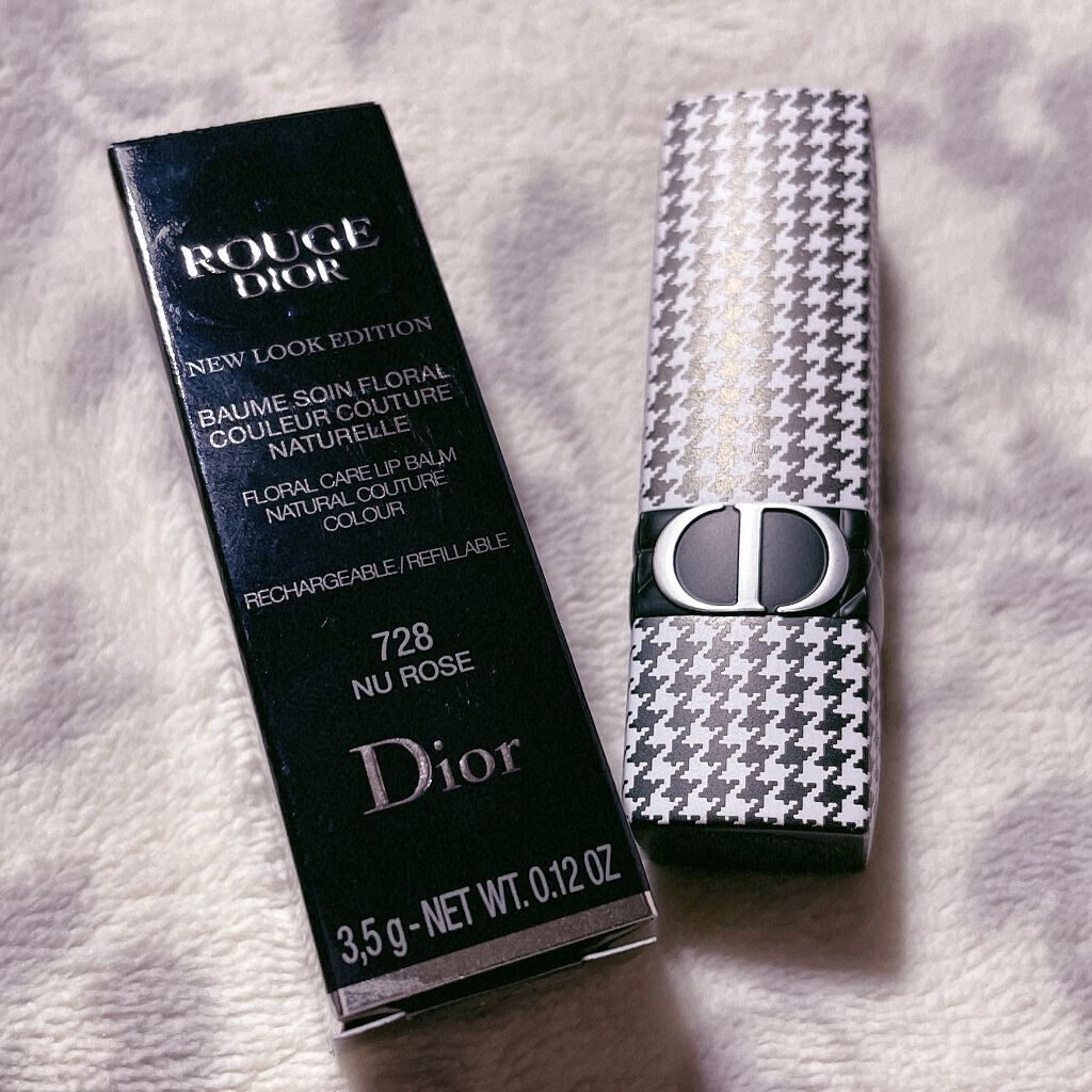 ルージュ ディオール バーム 728 ニュ ローズ サテン <ニュー ルック エディション>（生産終了）/Dior/リップバームを使ったクチコミ（2枚目）