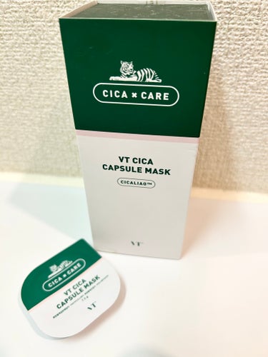 使い切りコスメ

VT　CICA カプセルマスク

クレイパックなので乾燥肌だと相性悪いのかなって思ったのですが
夏はすっきりするコスメが好きなので
お試しで買ってみました

VTのCICA カプセルマ