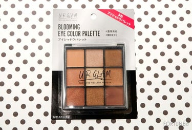 UR GLAM　BLOOMING EYE COLOR PALETTE/U R GLAM/アイシャドウパレットを使ったクチコミ（1枚目）