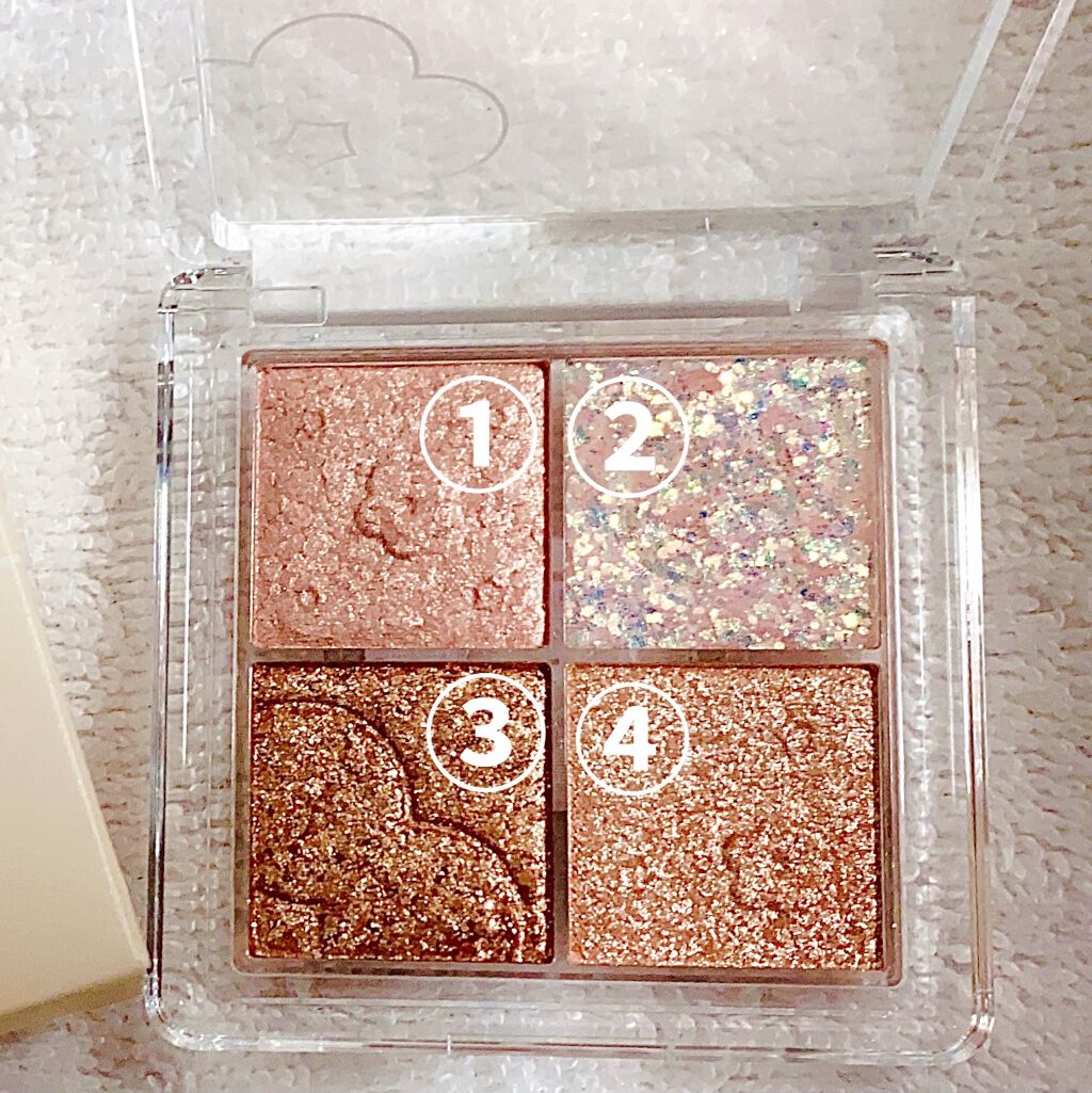 ソフトクラウド4色アイシャドウパレット/JUDYDOLL/アイシャドウパレットを使ったクチコミ（2枚目）