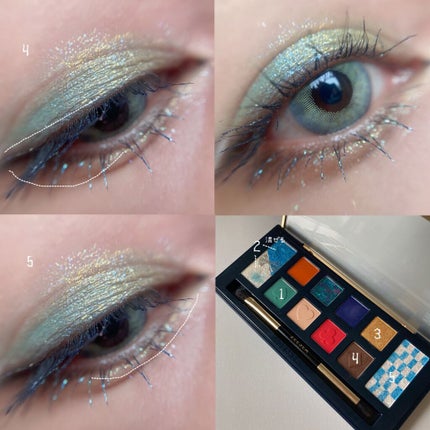 アリスドリームランドシリーズ 12色アイシャドウパレット(ZEESEA×大英博物館)/ZEESEA/アイシャドウパレットを使ったクチコミ(3枚目)