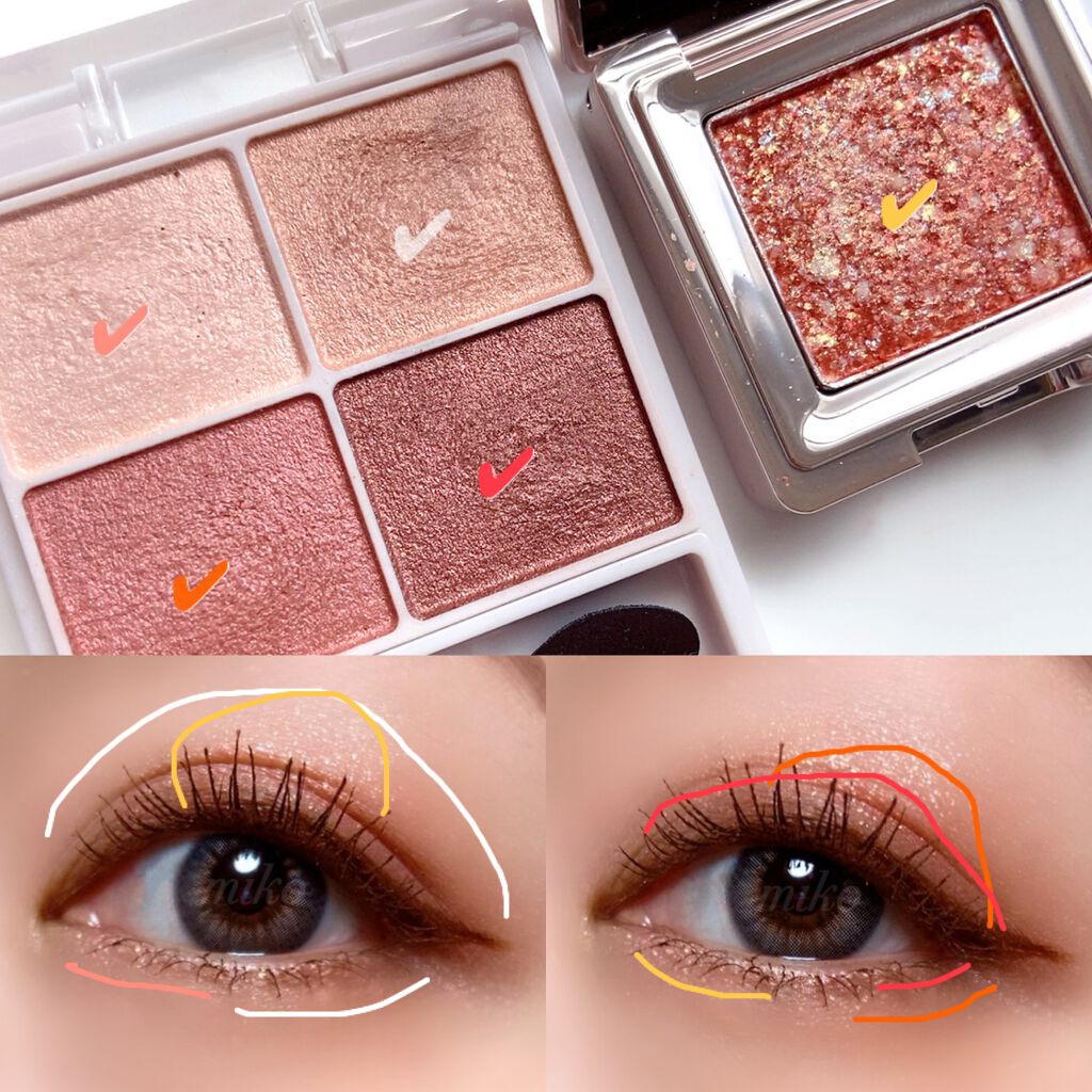 シルキースフレアイズ/キャンメイク/アイシャドウパレットを使ったクチコミ（3枚目）