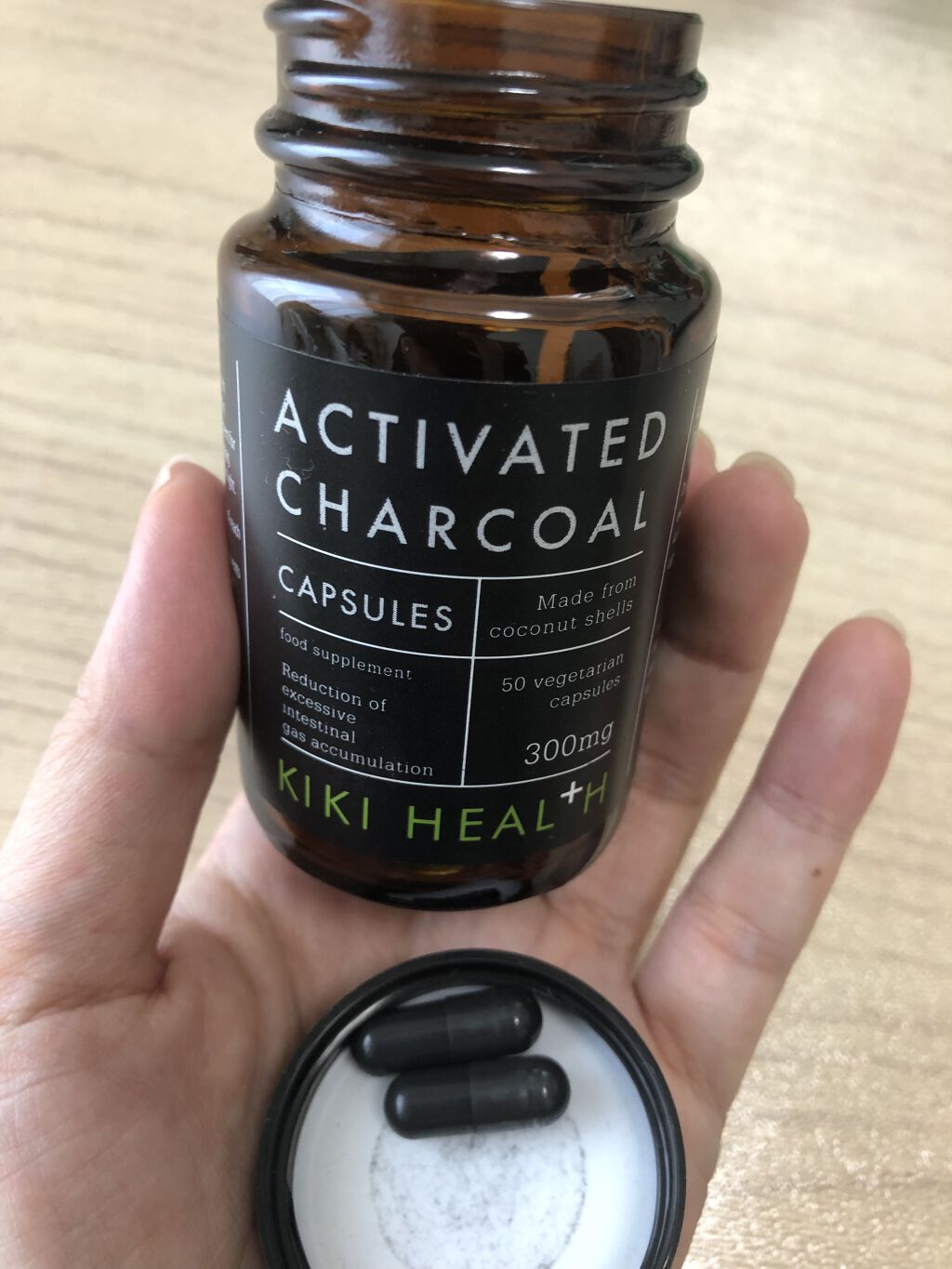 アクティベーテッドチャコール-50ベジカプセル/KIKI Health/健康サプリメントを使ったクチコミ（2枚目）