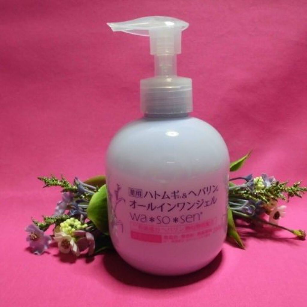 薬用ハトムギ&ヘパリンオールインワンジェル/wa*so*sen/オールインワン化粧品を使ったクチコミ（1枚目）