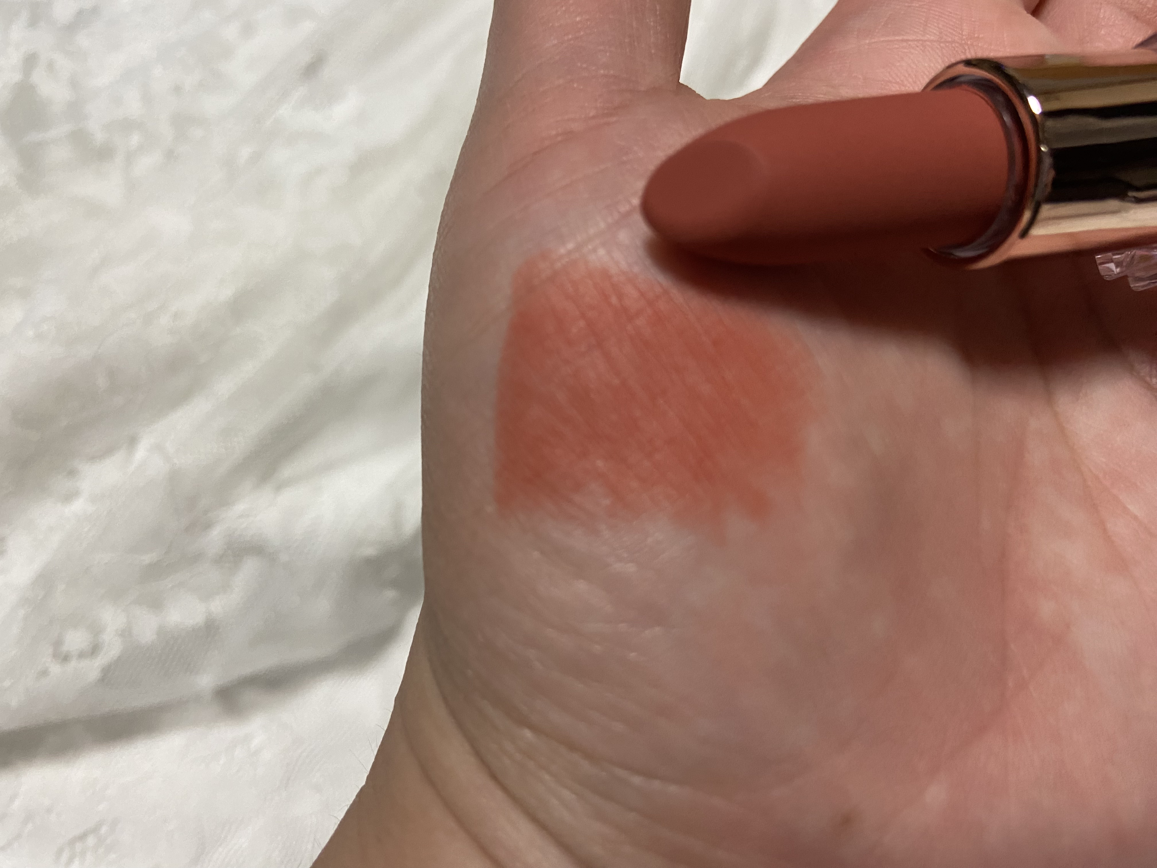 ヌーディーベルベットリップ/wakemake/口紅を使ったクチコミ（2枚目）