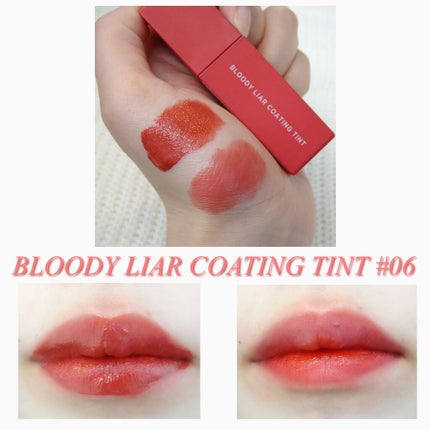ブラッディライアー コーティングティント/lilybyred/リップティントを使ったクチコミ(3枚目)