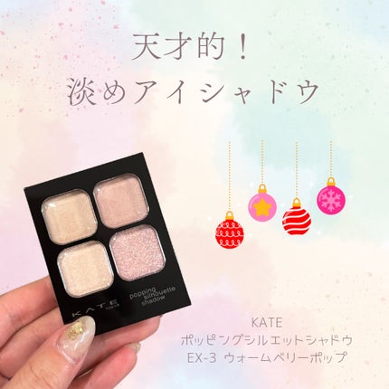 ケイト ポッピングシルエットシャドウ/KATE/アイシャドウパレットを使ったクチコミ(1枚目)