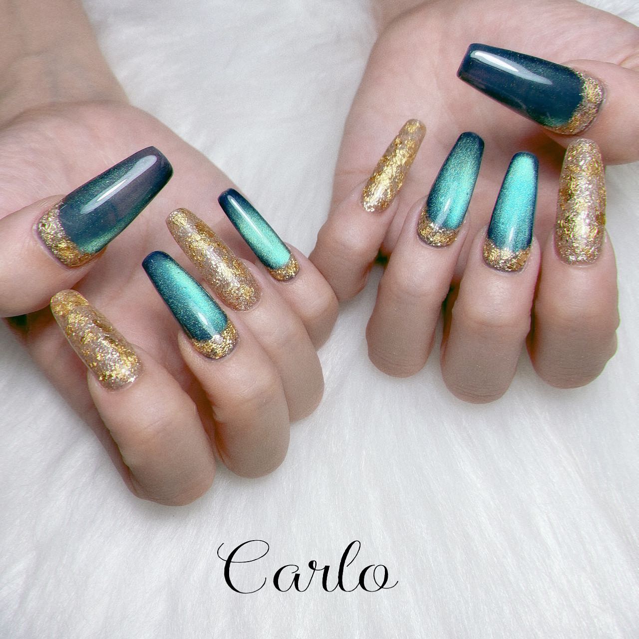 YUKA on LIPS 「【magnetnail】所沢市ネイルサロン|Carlo.ロング..」(1枚目)