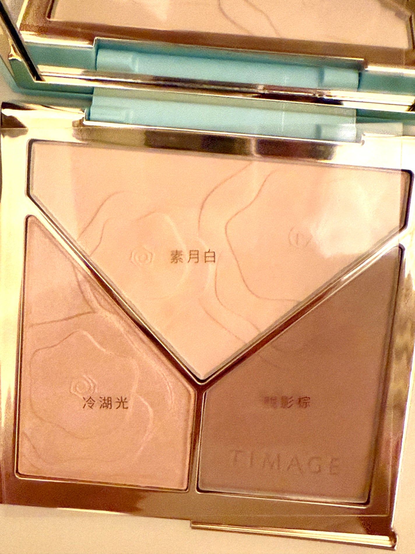 ハイライトシェーディングパレット/TIMAGE/パウダーハイライトを使ったクチコミ(3枚目)