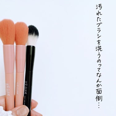 UR GLAM　POWDER BRUSH/U R GLAM/メイクブラシを使ったクチコミ（2枚目）