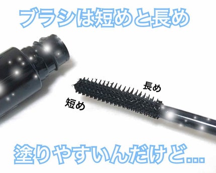 エルファー ツインサイドマスカラA ブラック/DAISO/マスカラを使ったクチコミ(3枚目)