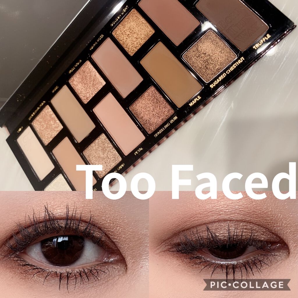 ボーン ディス ウェイ ザ ナチュラル ヌード アイシャドウ パレット/Too Faced/アイシャドウパレットを使ったクチコミ（3枚目）