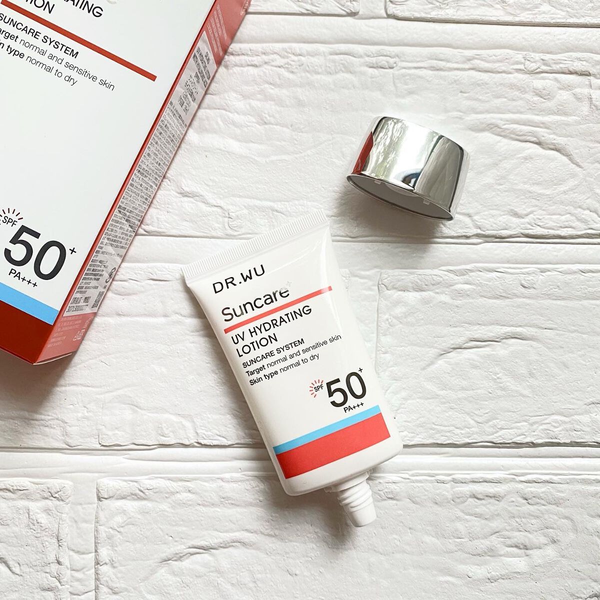 サンスクリーン+ モイスト日焼け止め<日焼け止め>/DR.WU/日焼け止めクリームを使ったクチコミ(1枚目)