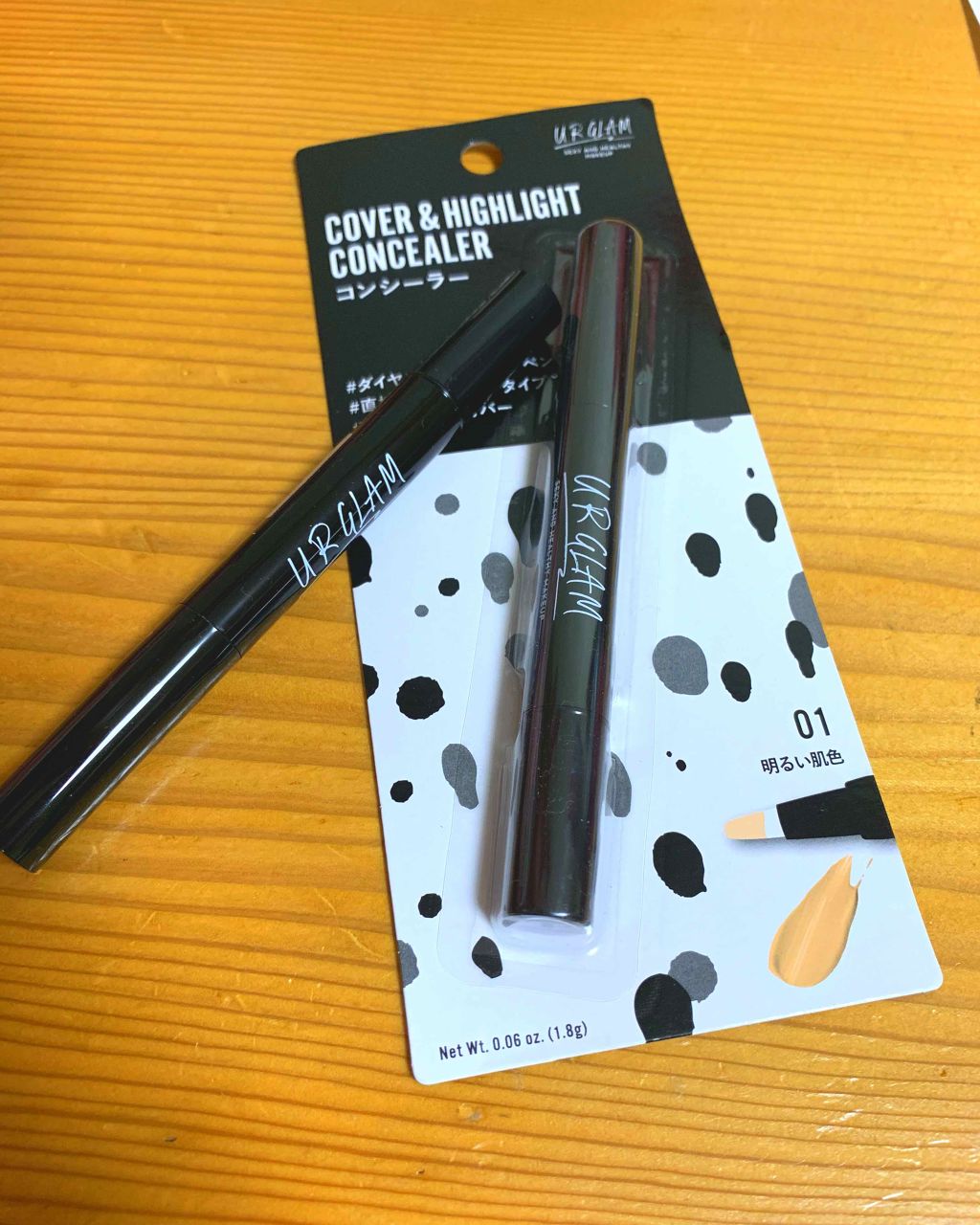 UR GLAM COVER&HIGHLIGHT CONCEALER/U R GLAM/リキッドコンシーラーを使ったクチコミ(1枚目)