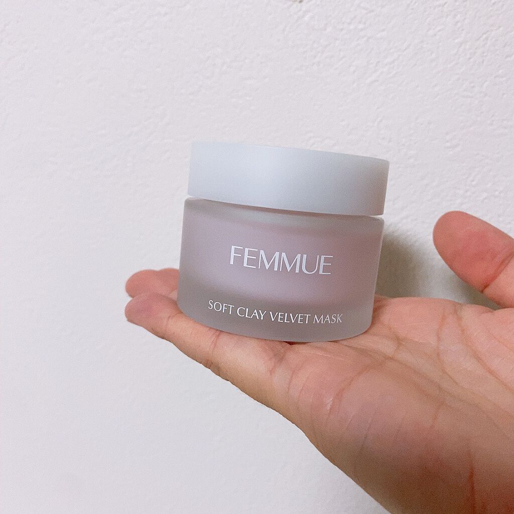 ソフトクレイ ベルベットマスク/FEMMUE/洗い流すパック・マスクを使ったクチコミ（2枚目）