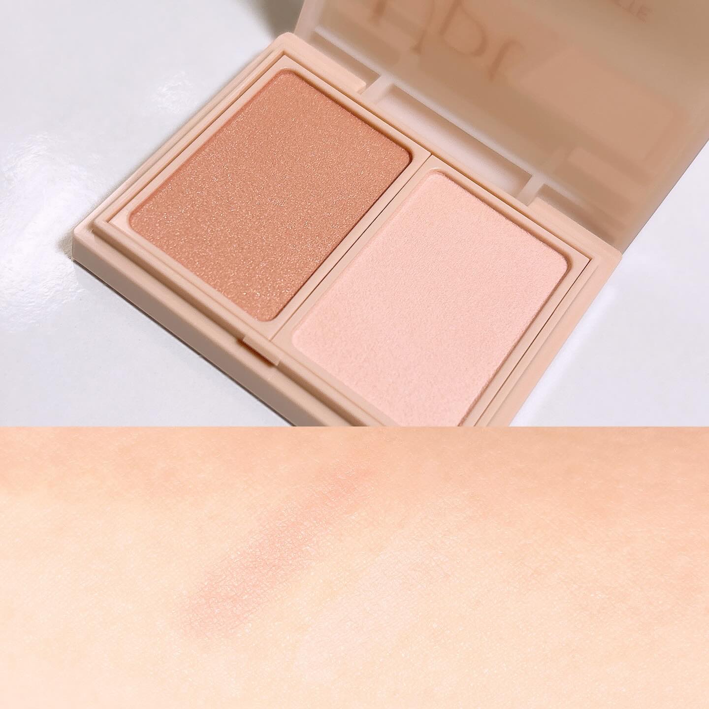 Upt FLUFFY CHEEK PALETTE  02 mystic hour（ミスティックアワー）/Upt/パウダーチークを使ったクチコミ（3枚目）