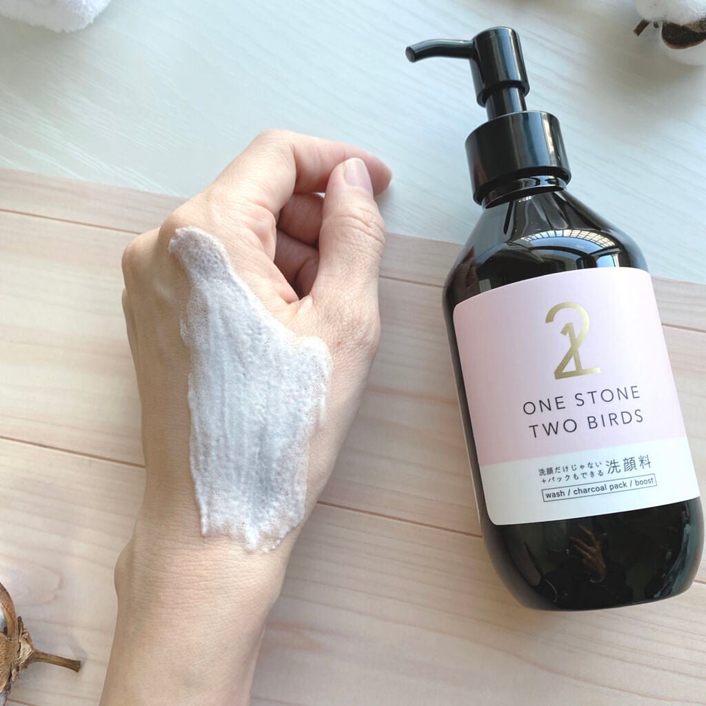 洗顔だけじゃない+パックもできる洗顔料/ONE STONE TWO BIRDS/その他洗顔料を使ったクチコミ(4枚目)