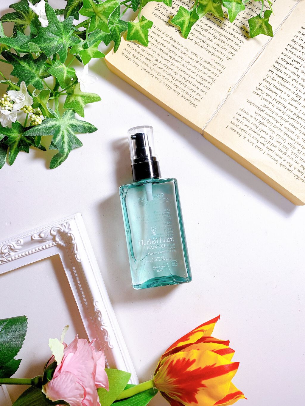 オーガニックヘアオイル クリアサボンの香り/ハーバルリーフ/アウトバストリートメントを使ったクチコミ(7枚目)