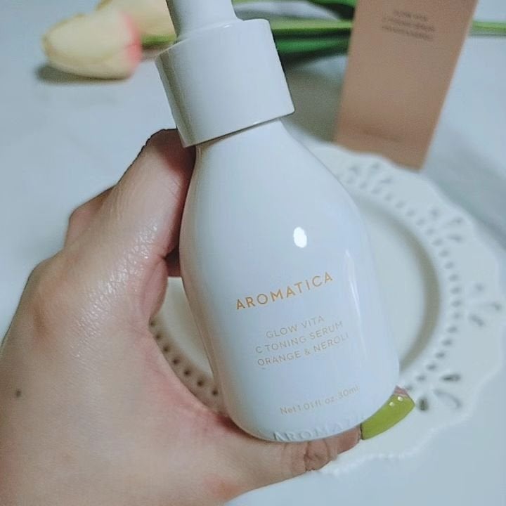 グロービタCトーニングセラム/AROMATICA/美容液を使ったクチコミ(2枚目)