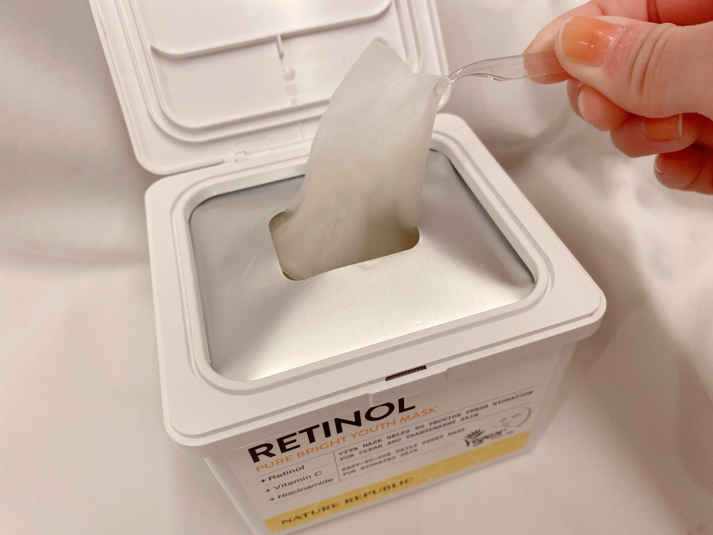 キューブマスク レチノール/ネイチャーリパブリック/シートマスク・パックを使ったクチコミ(3枚目)