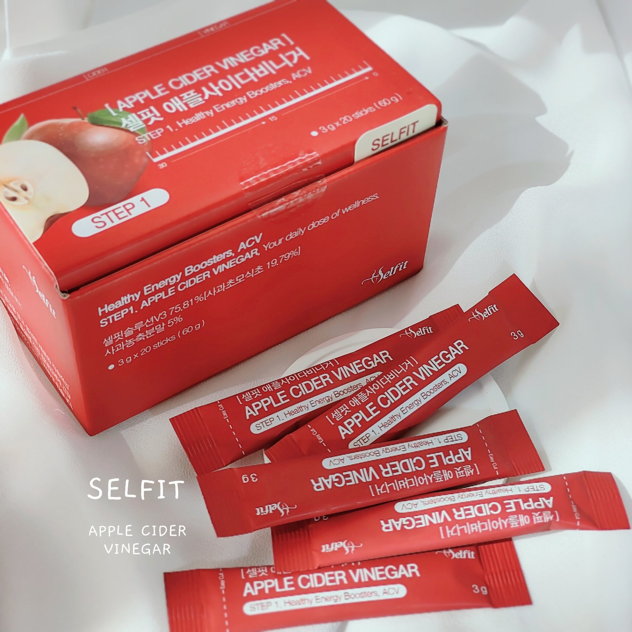 アップルサイダービネガー ダイエットデトックス血糖値ケアA.C.V/SELFIT /美容サプリメントを使ったクチコミ（1枚目）