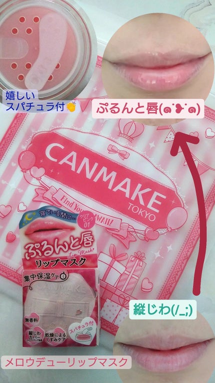 メロウデューリップマスク/キャンメイク/リップマスクを使ったクチコミ(1枚目)