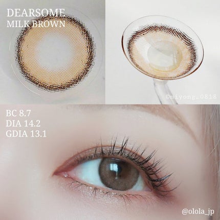 ディアサム(DearSome)/OLOLA/カラーコンタクトレンズを使ったクチコミ(3枚目)