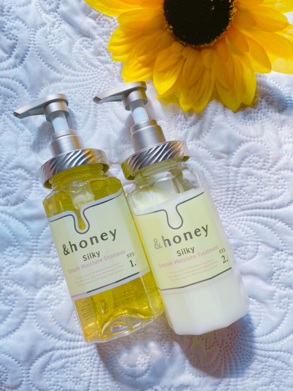 シルキー　スムースモイスチャー　シャンプー　1.0/ヘアトリートメント　2.0/&honey/市販シャンプーを使ったクチコミ（1枚目）