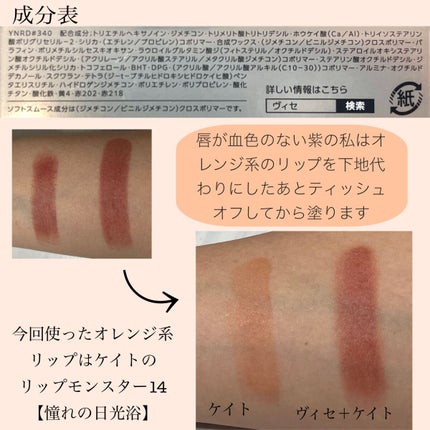 ニュアンス マット ルージュ/Visée/口紅を使ったクチコミ(4枚目)