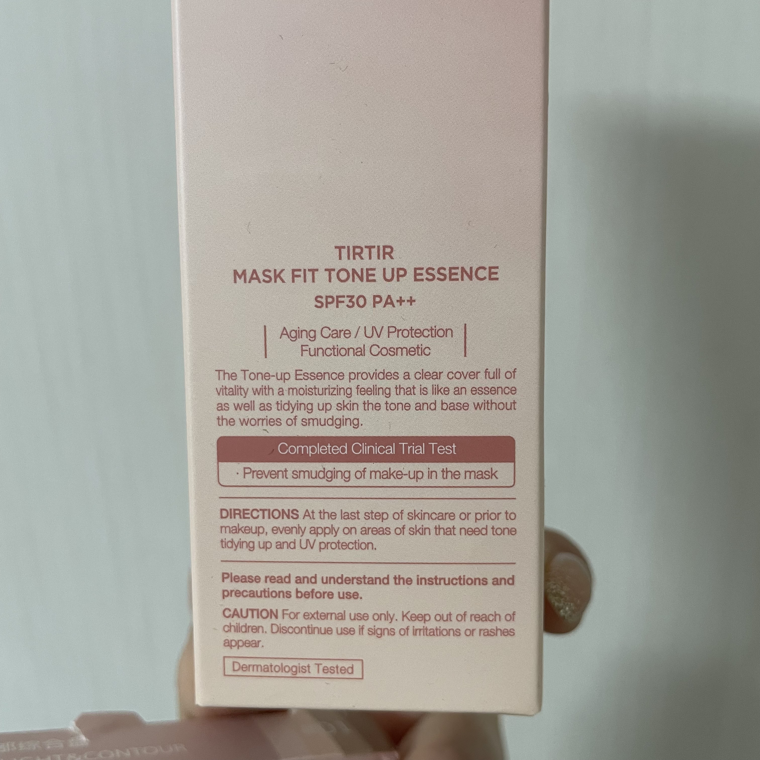 マスクフィットトーンアップエッセンス ベージュ/TIRTIR(ティルティル)/化粧下地を使ったクチコミ（2枚目）