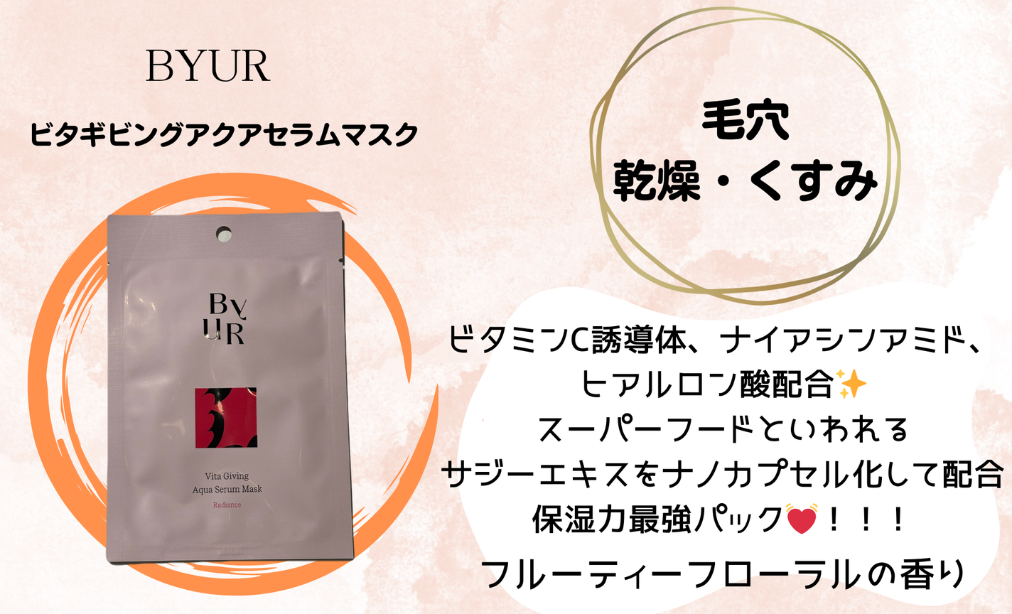 プランプハニー アクアセラムマスク/ByUR/シートマスク・パックを使ったクチコミ(3枚目)