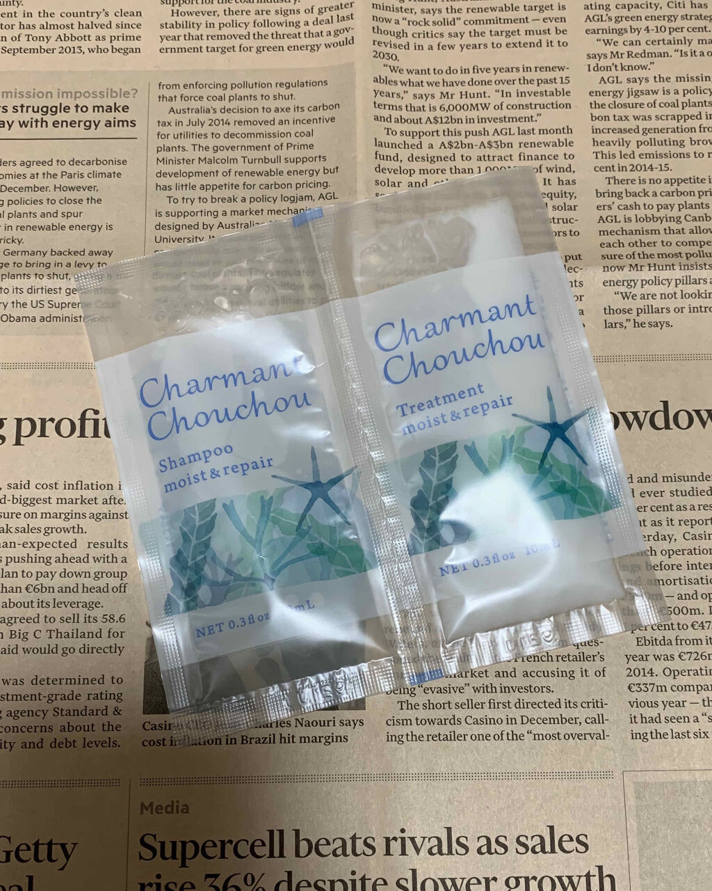 モイスト＆リペアシャンプー／トリートメント/Charmant Chouchou/市販シャンプーを使ったクチコミ（1枚目）