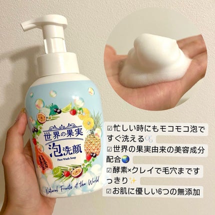 世界の果実 すっきり泡洗顔/世界の果実/泡洗顔を使ったクチコミ(7枚目)