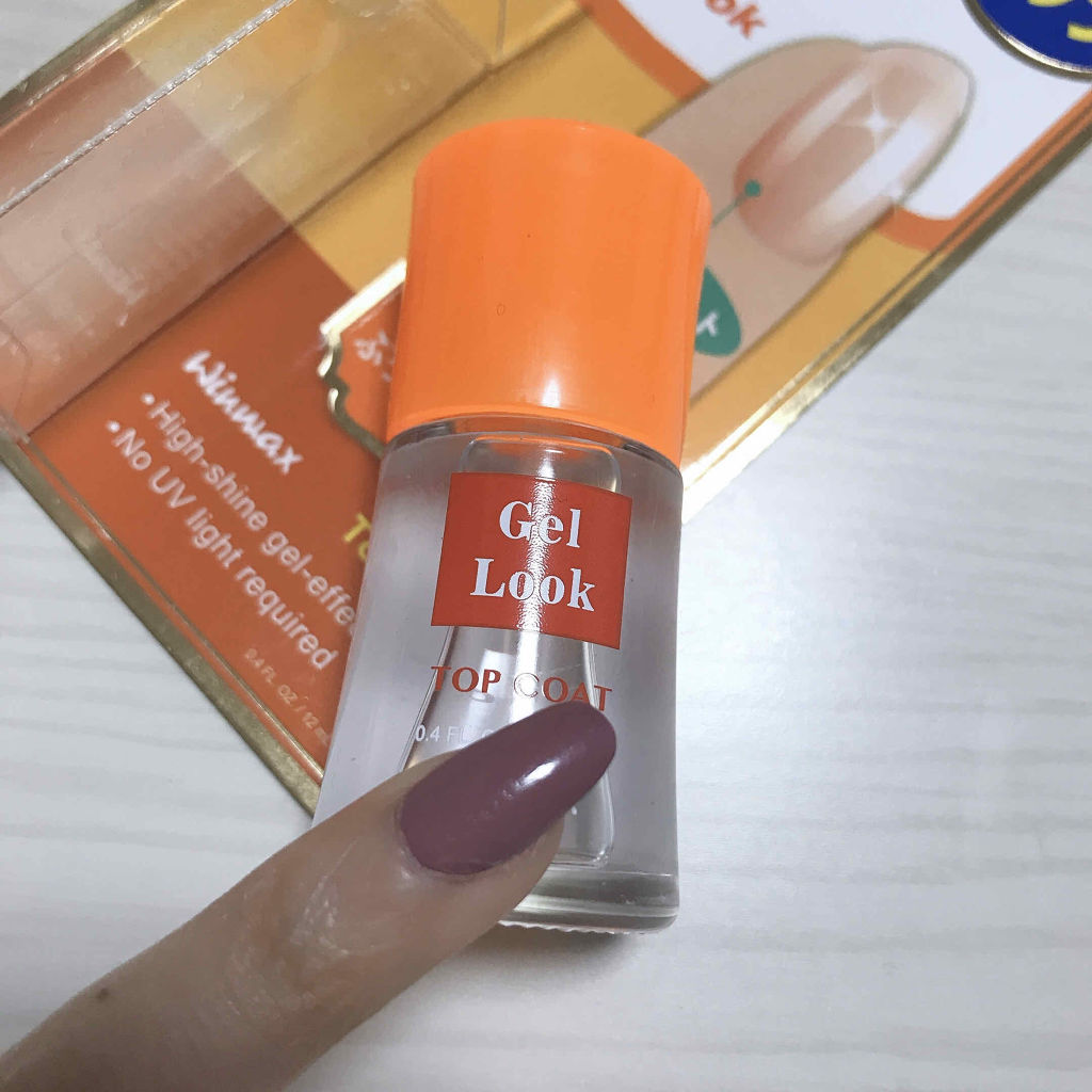 ウィンマックス スーパーグロッシートップコート/DAISO/ネイルトップコートを使ったクチコミ（2枚目）