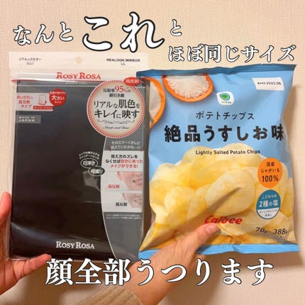 リアルックミラー LLサイズ(限定)/ロージーローザ/その他化粧小物を使ったクチコミ(2枚目)