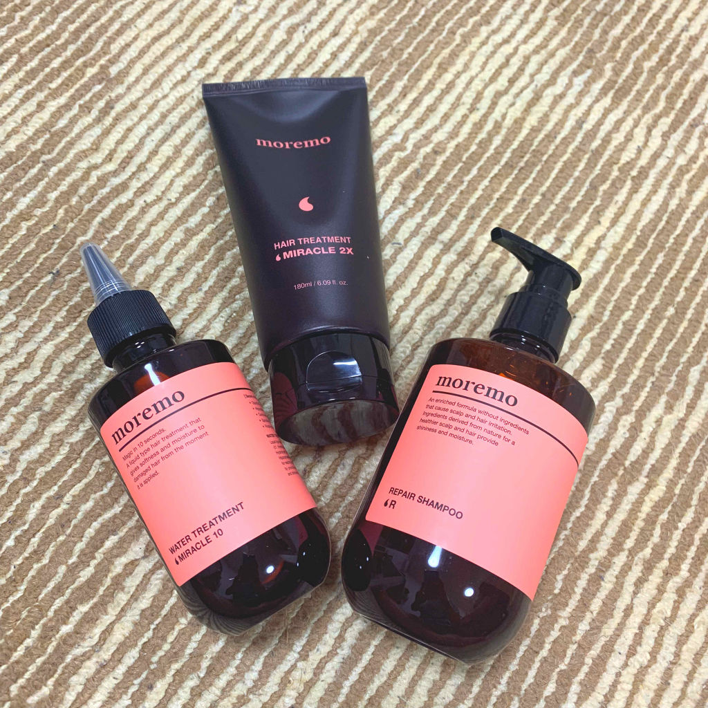 ウォータートリートメントミラクル10/moremo/洗い流すヘアトリートメントを使ったクチコミ（1枚目）