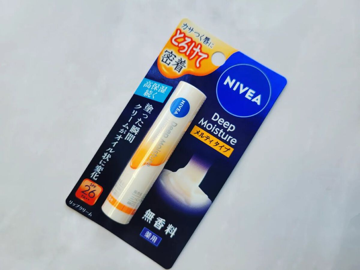 ニベア ディープモイスチャーリップ メルティタイプ/ニベア/リップクリームを使ったクチコミ（2枚目）