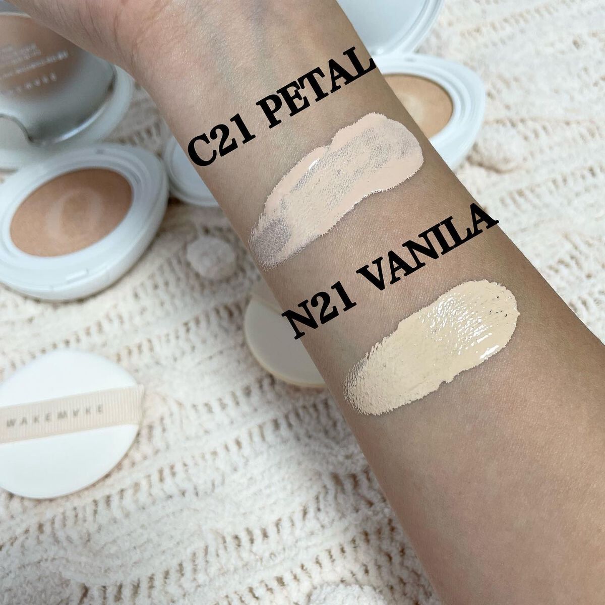 ビーガンクリーンピュアカバークッション/wakemake/クッションファンデーションを使ったクチコミ(4枚目)