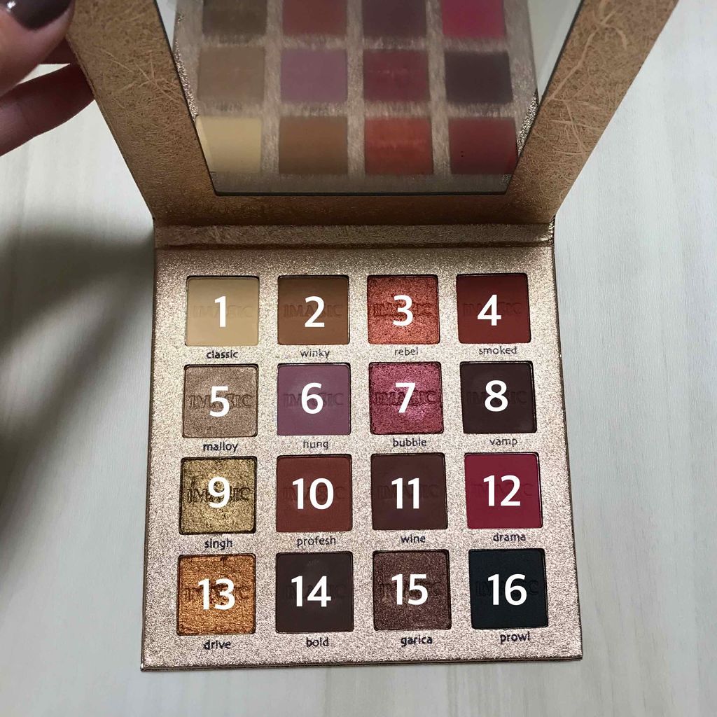 CHARM 16 COLOR EYESHADOW PALETTE/IMAGIC/アイシャドウパレットを使ったクチコミ(1枚目)