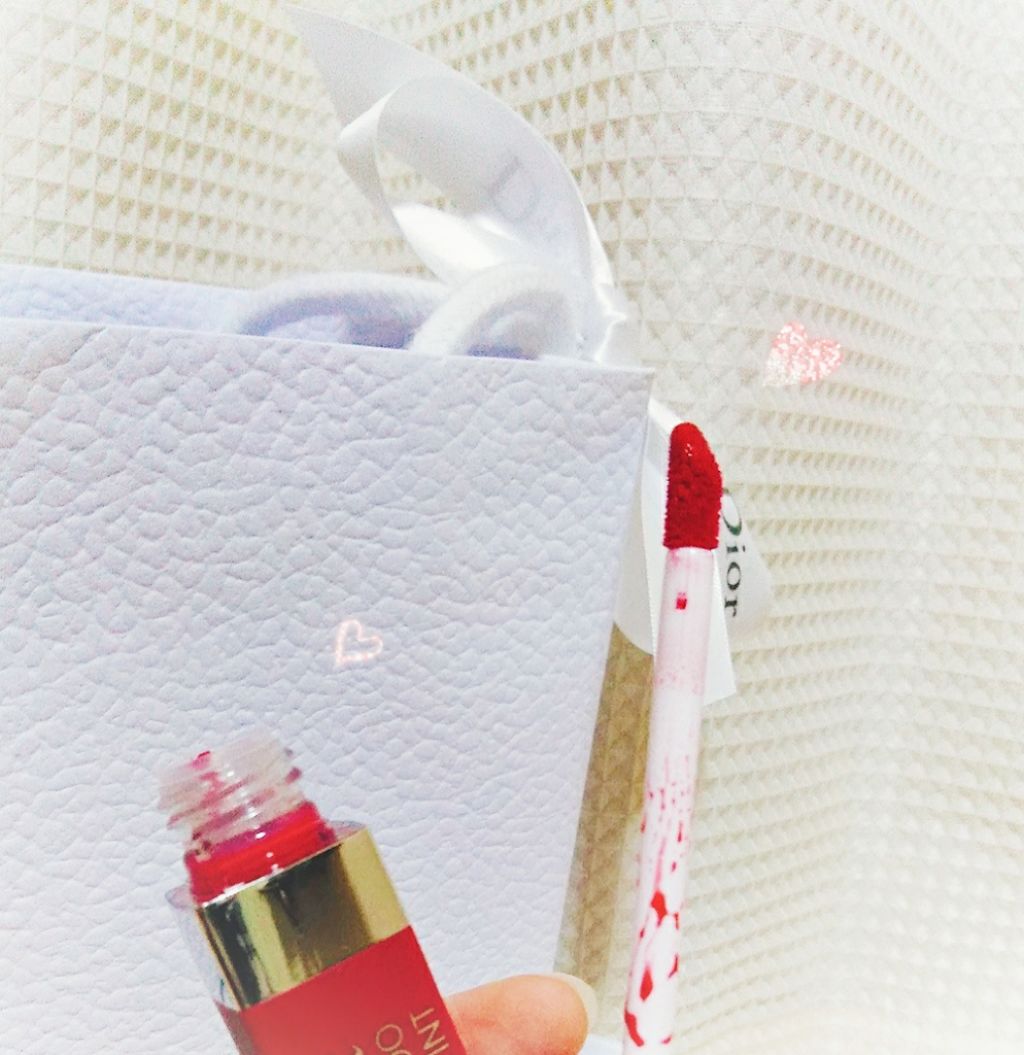 【旧】ディオール アディクト リップ ティント 661 ナチュラル レッド（生産終了）/Dior/リップグロスを使ったクチコミ（3枚目）