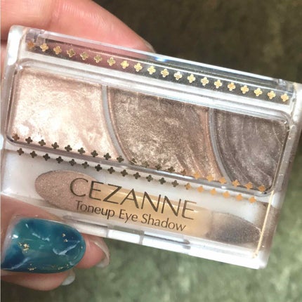 トーンアップアイシャドウ/CEZANNE/アイシャドウパレットを使ったクチコミ(1枚目)