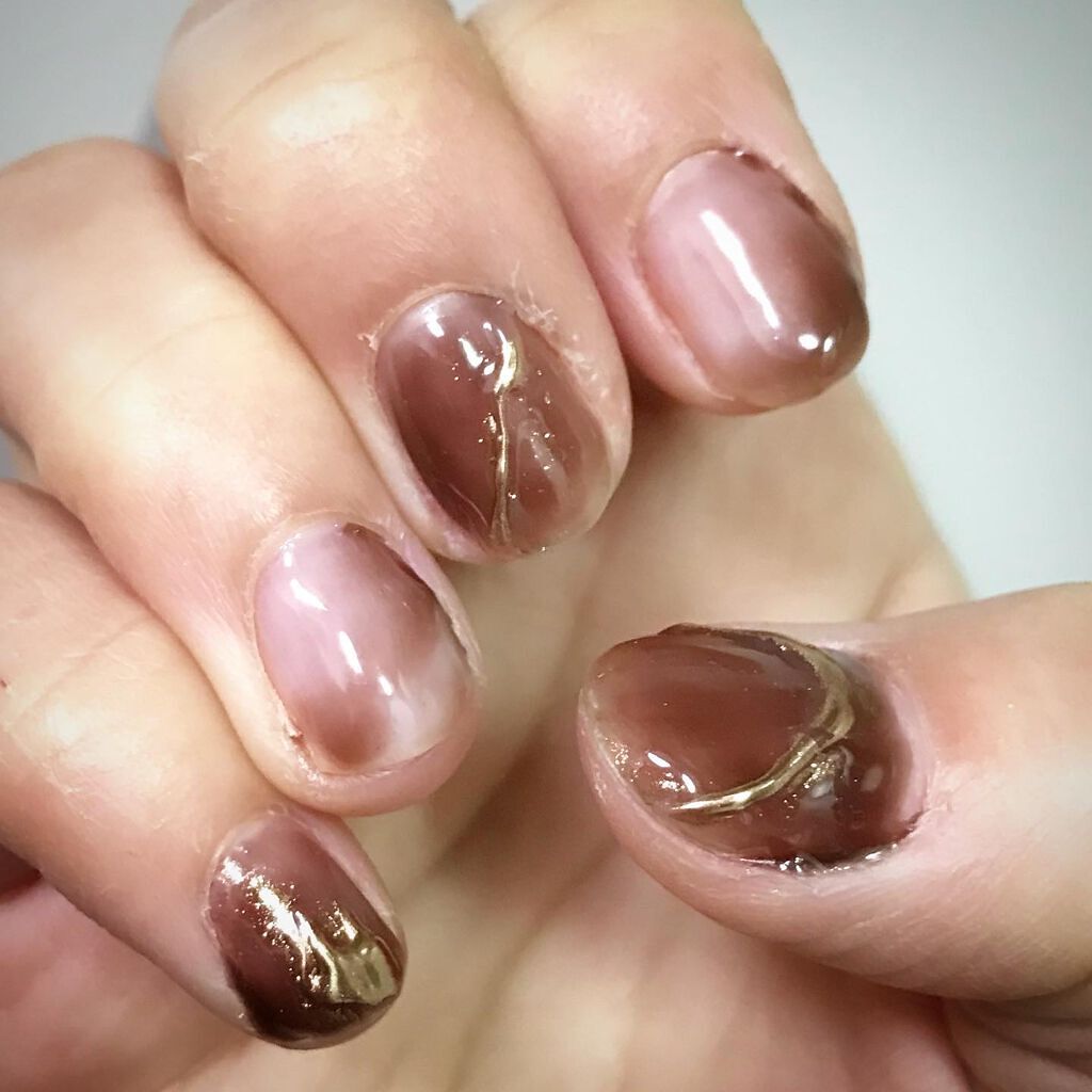 アイシングジェル Nailtownの口コミ 右手の人差し指と薬指はニュアンスネイル風に By えむすたぐらむ 乾燥肌 30代前半 Lips