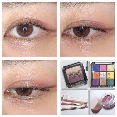 UR GLAM　BLOOMING EYE COLOR PALETTE/U R GLAM/パウダーアイシャドウを使ったクチコミ（2枚目）