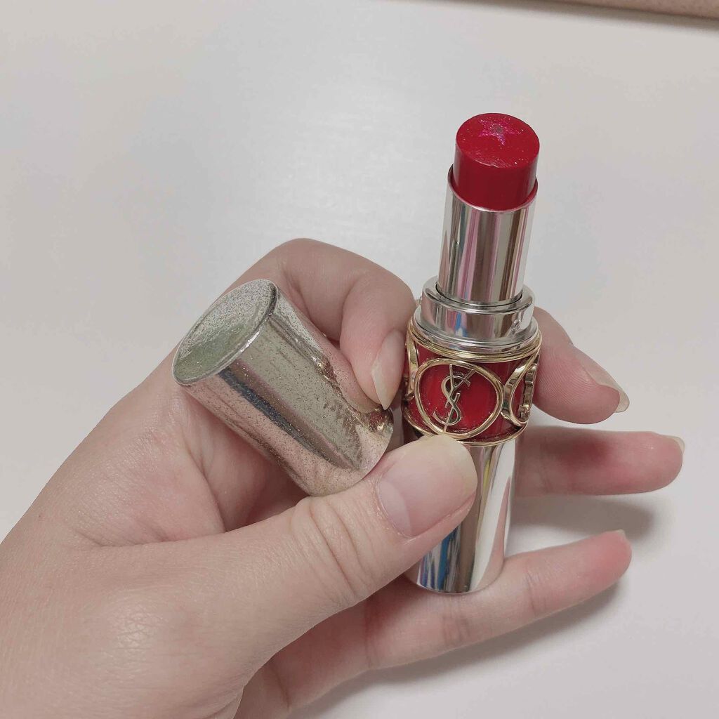ルージュ ヴォリュプテ ロックシャイン/YVES SAINT LAURENT BEAUTE/口紅を使ったクチコミ(2枚目)