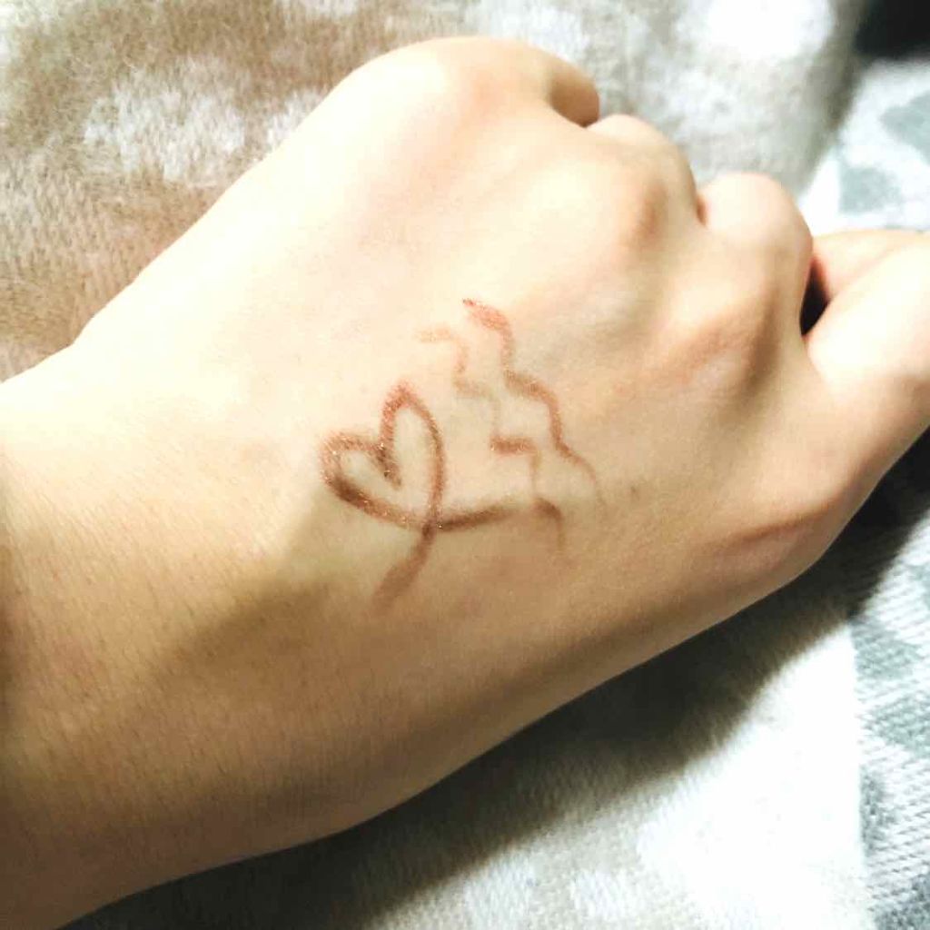 ラブ・ライナー ペンシル グリッターコレクション Coral Bronze（コーラルブロンズ）/ラブ・ライナー/ペンシルアイライナーを使ったクチコミ（3枚目）