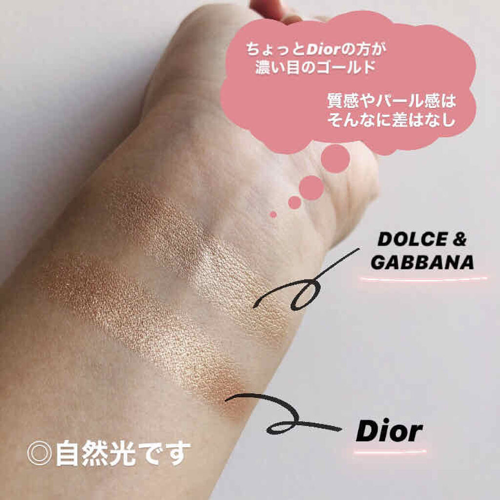 バロックライト ハイライティングパウダー １ Precious Gold/DOLCE&GABBANA BEAUTY/プレストパウダーを使ったクチコミ（2枚目）