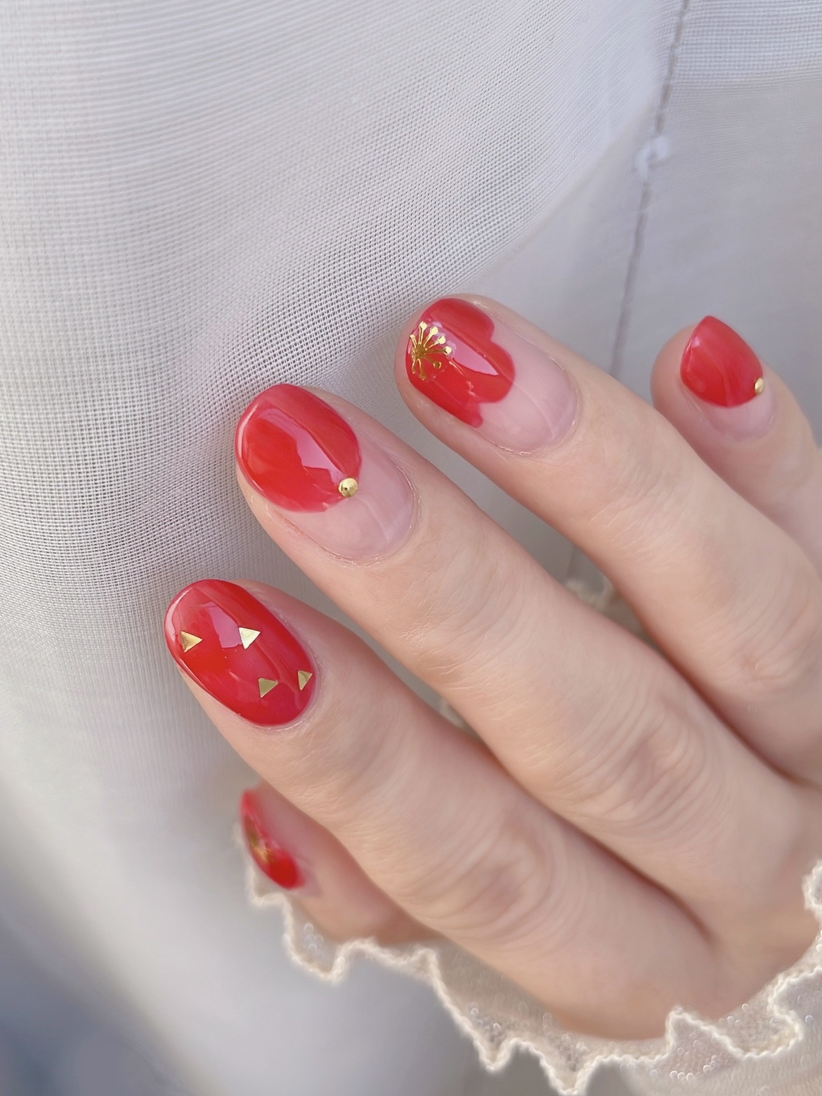 シェルズコート スタ－フィッシュレッド/nail for all/マニキュアを使ったクチコミ（3枚目）