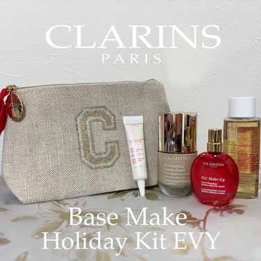 CLARINS エヴァーラスティング ユース フルイドのクチコミ「CLARINS
ベースメイクホリデーキットEVY
税込8,580円

リキッドファンデ現品と、.....」（1枚目）