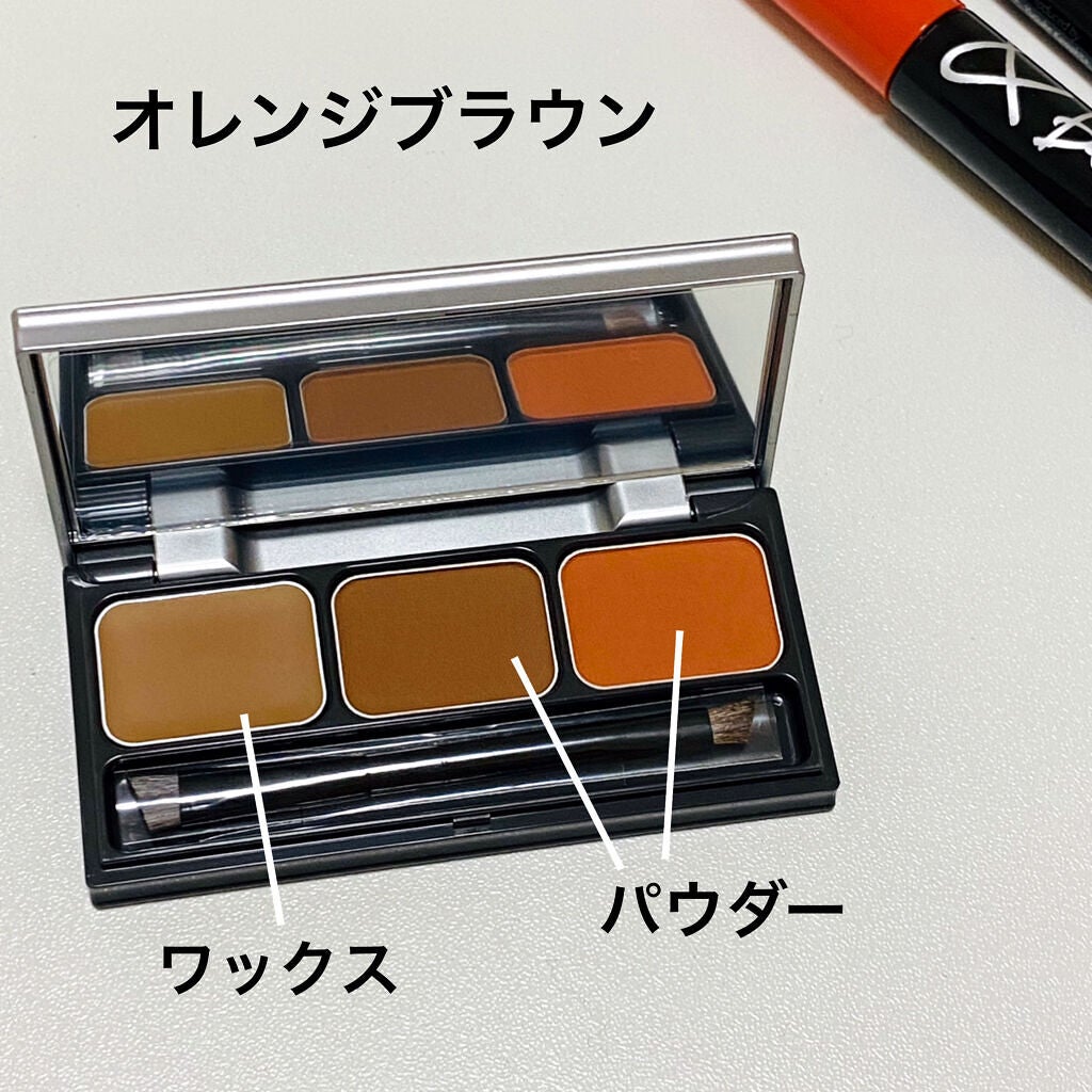 ダブルエンドアイブロウブラシ熊野筆/&be/メイクブラシを使ったクチコミ(5枚目)