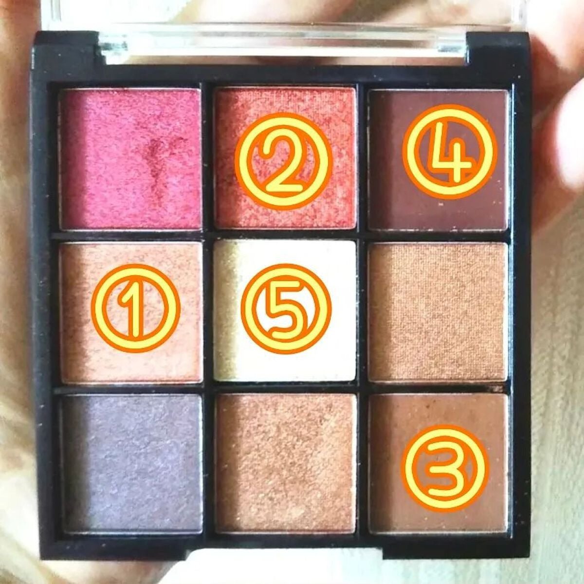 UR GLAM BLOOMING EYE COLOR PALETTE/U R GLAM/アイシャドウパレットを使ったクチコミ(4枚目)